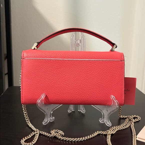 NWT KATE SPADE Top Handle Pebbled Leather Crossbody Chain Bag - Picture 5 of 8